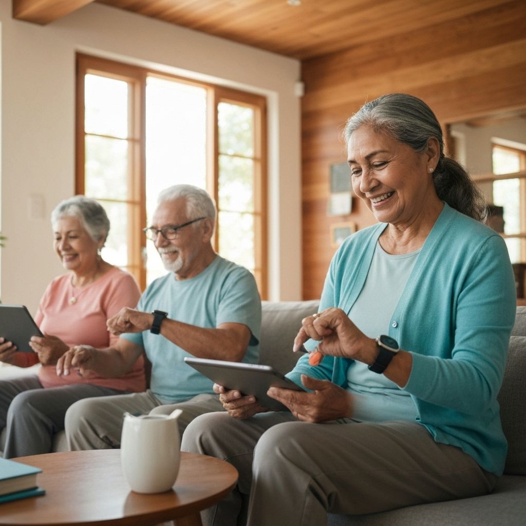 Active seniors with health technology